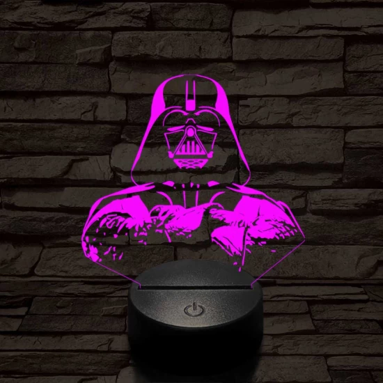 Birodalmi Nagyúr 7 színű  3D led lámpa