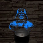 Birodalmi Nagyúr 7 színű  3D led lámpa