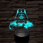 Birodalmi Nagyúr 7 színű  3D led lámpa
