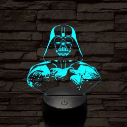 Birodalmi Nagyúr 7 színű  3D led lámpa