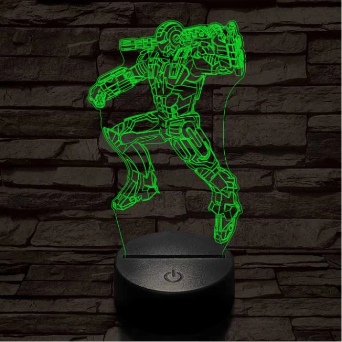 Hadigép 3D led lámpa