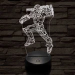 Hadigép 3D led lámpa
