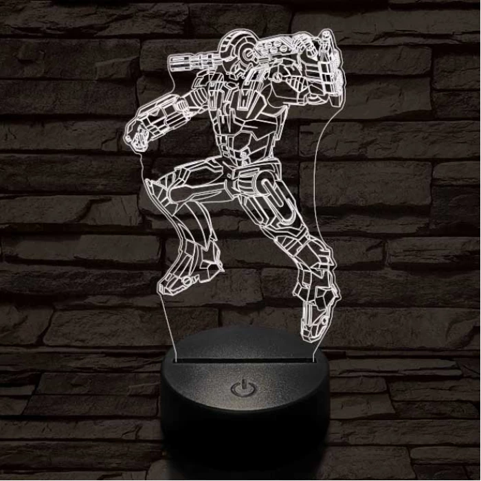 Hadigép 3D led lámpa