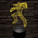 Hadigép 3D led lámpa