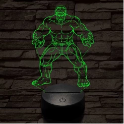 Hulk 3D led lámpa