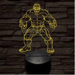 Hulk 3D led lámpa