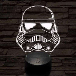 Rohamosztagos-fej-01 7 színű 3D led lámpa