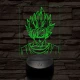 Songoku 7 színű 3D led lámpa