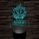 Songoku 7 színű 3D led lámpa
