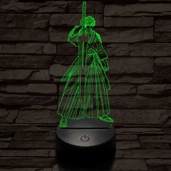 Bleach Kurosaki Ichigo 7 színű  3D led lámpa