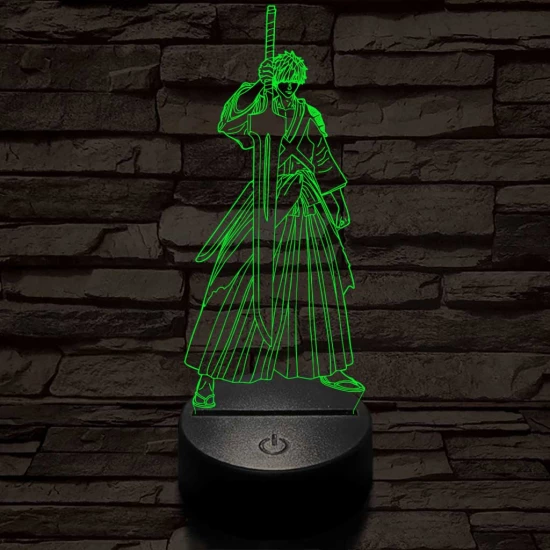 Bleach Kurosaki Ichigo 7 színű  3D led lámpa