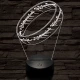 Gyűrű 3D led lámpa