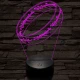 Gyűrű 3D led lámpa