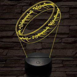 Gyűrű 3D led lámpa