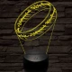 Gyűrű 3D led lámpa