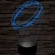 Gyűrű 3D led lámpa