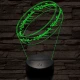 Gyűrű 3D led lámpa