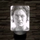 Alain Delon 7 színű  3D led lámpa