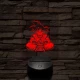 Songoku kívánság 7 színű 3D led lámpa