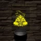 Songoku kívánság 7 színű 3D led lámpa