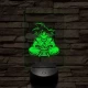 Songoku kívánság 7 színű 3D led lámpa