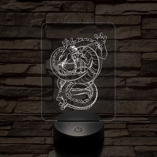 Dragon Ball Shenron sárkány 7 színű 3D led lámpa