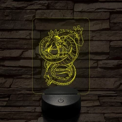 Dragon Ball Shenron sárkány 7 színű 3D led lámpa