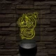 Dragon Ball Shenron sárkány 7 színű 3D led lámpa