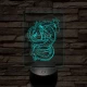 Dragon Ball Shenron sárkány 7 színű 3D led lámpa