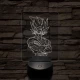 Songoku 1SS 7 színű 3D led lámpa
