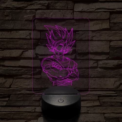 Songoku 1SS 7 színű 3D led lámpa