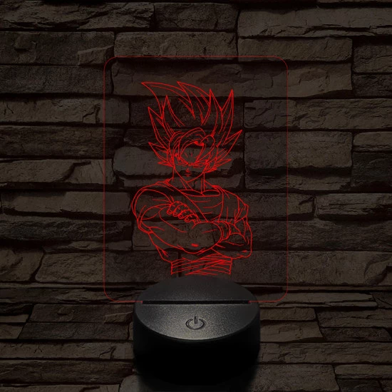 Songoku 1SS 7 színű 3D led lámpa
