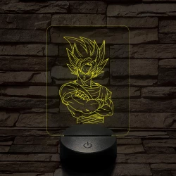 Songoku 1SS 7 színű 3D led lámpa