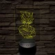 Songoku 1SS 7 színű 3D led lámpa