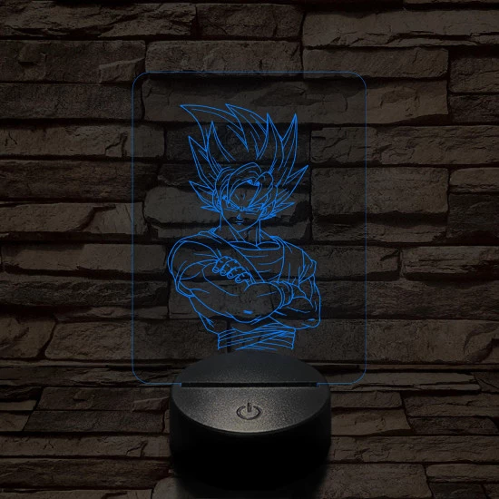 Songoku 1SS 7 színű 3D led lámpa