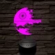 Csillag űrállomás II. 7 színű 3D led lámpa