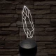 Kyber fénykard Kristály 7 színű 3D led lámpa