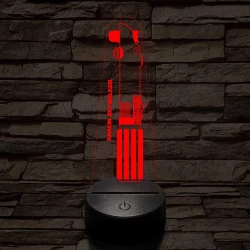 Anakin Skywalker fénykardja 7 színű 3D led lámpa