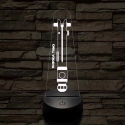 Ahsoka Tano fénykardja 7 színű 3D led lámpa