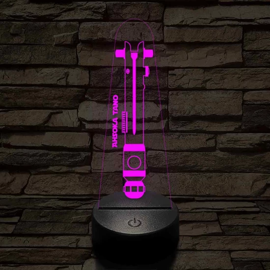 Ahsoka Tano fénykardja 7 színű 3D led lámpa
