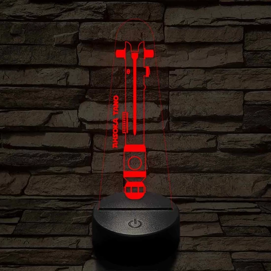 Ahsoka Tano fénykardja 7 színű 3D led lámpa