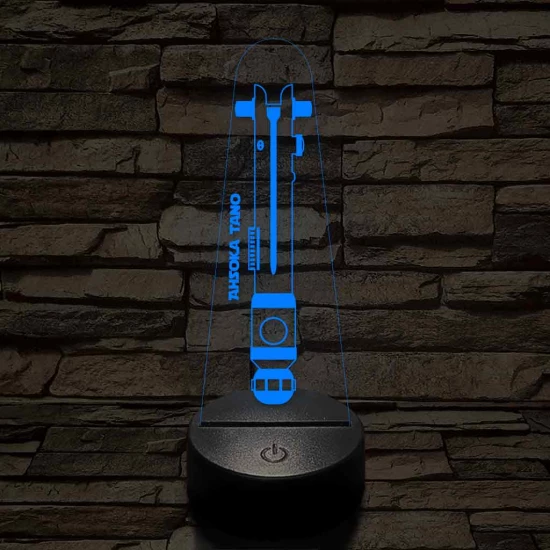 Ahsoka Tano fénykardja 7 színű 3D led lámpa