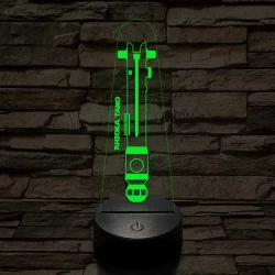 Ahsoka Tano fénykardja 7 színű 3D led lámpa