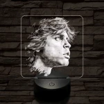 Luke Skywalker portré 7 színű valósághű 3D led lámpa