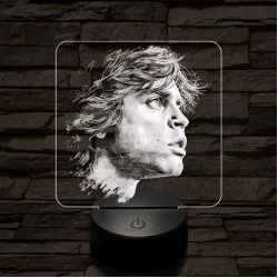 Luke Skywalker portré 7 színű valósághű 3D led lámpa
