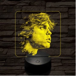 Luke Skywalker portré 7 színű valósághű 3D led lámpa