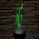 Dooku gróf fénykardja 7 színű 3D led lámpa