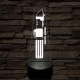Darth Vader fénykardja fénykardja 7 színű 3D led lámpa