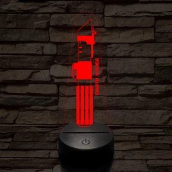 Darth Vader fénykardja fénykardja 7 színű 3D led lámpa