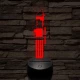 Darth Vader fénykardja fénykardja 7 színű 3D led lámpa